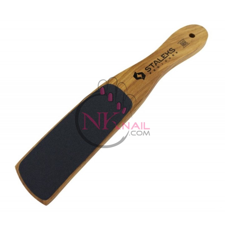 Педикюрна тертка Staleks Beauty&Care 10 Type 2, 100/180 вигнута, вільха